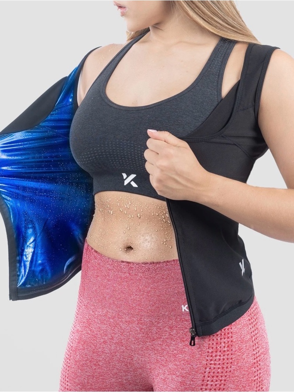 Kewlioo Women’s Zipper Heat Trapping Sweat Vest 🔥💪